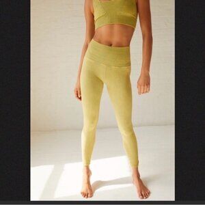 FREE PEOPLE GOOD KARMA LEGGINGS Spring Green M / L